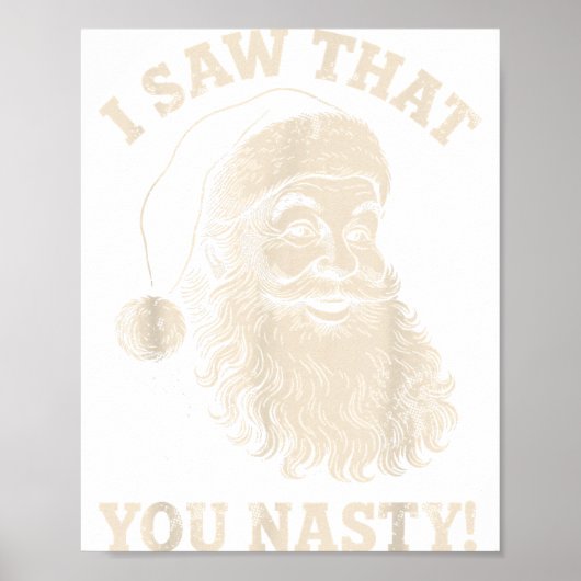 Grappig kerstfeest dat ik zag dat je gemeen gevoel poster (Voorkant)