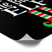 Grappig kerstfeest De thuis bouwer Elf ontwikkelaa Poster (Hoek)