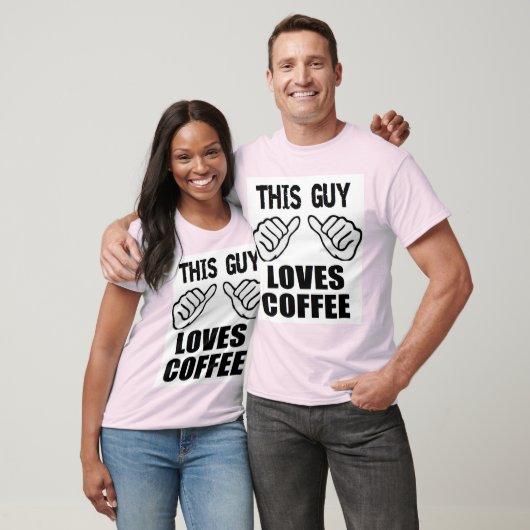 Grappig kerstfeest deze vent houdt van koffie t-shirt (Unisex)