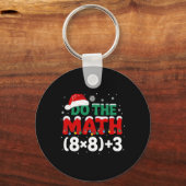 Grappig kerstfeest Doe de wiskunde 67 Vakantie hum Sleutelhanger (Voorkant)
