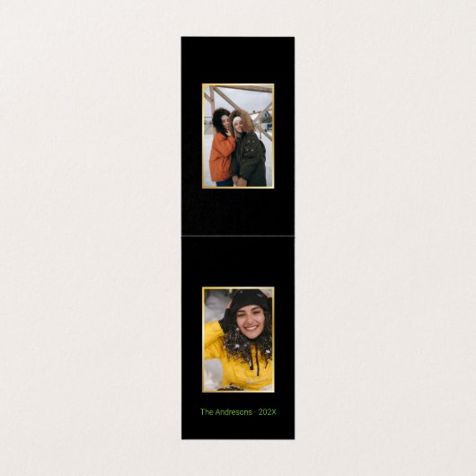 Grappig kerstfeest Dog eet geen geel sneeuwbal Kaart (Binnenkant ongevouwen)