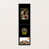 Grappig kerstfeest Dog eet geen geel sneeuwbal Kaart (Buitenkant ongevouwen)