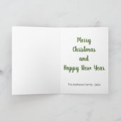 Grappig kerstfeest Dog eet geen geel sneeuwgaasje Kaart (Binnen)