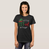 Grappig kerstfeest Drink Get Elf-Ed up Toni T-shirt (Voorkant volledig)