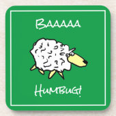 Grappig kerstfeest Drink Onderzetter met schapen (Voorkant)