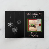 Grappig kerstfeest "ELF" op een plank Kaart (Binnen)