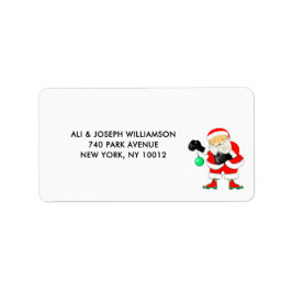 Grappig kerstfeest etiket