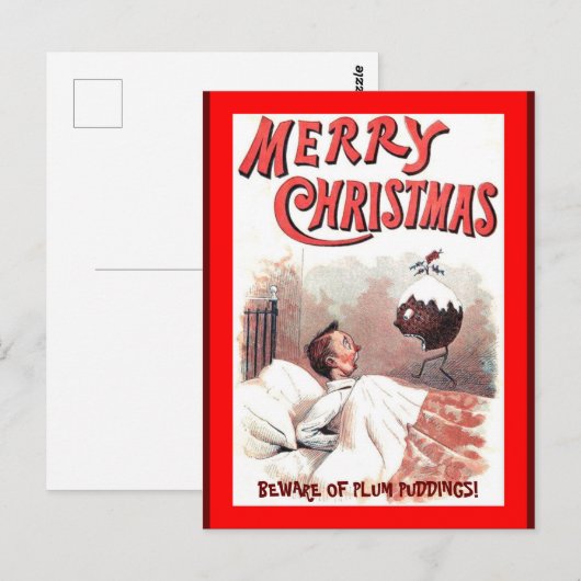 Grappig kerstfeest  Europees Briefkaart (Voorkant / Achterkant)