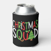 Grappig kerstfeest Familie Holiday Blikjeskoeler (Blikje Voorkant)