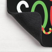 Grappig kerstfeest Familie Holiday Muismat (Hoek)