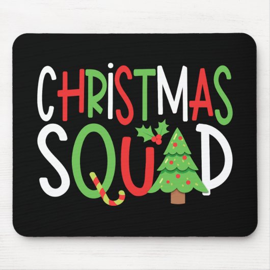 Grappig kerstfeest Familie Holiday Muismat (Voorkant)