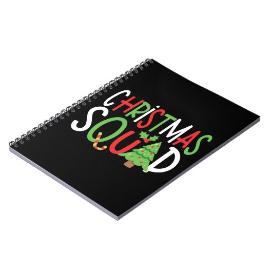 Grappig kerstfeest Familie Holiday Notitieboek (Linkerzijde)