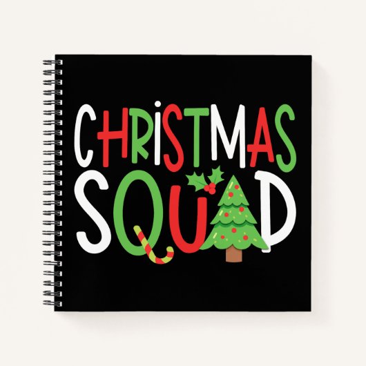 Grappig kerstfeest Familie Holiday Notitieboek (Voorkant)