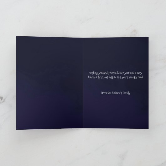 Grappig kerstfeest feestdagen kaart (Binnen)