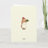 Grappig kerstfeest feestdagen kaart (Achterkant)