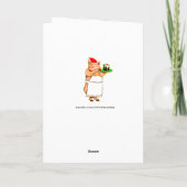 Grappig kerstfeest feestdagen kaart (Achterkant)