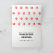 Grappig kerstfeest feestdagen kaart (Binnen)