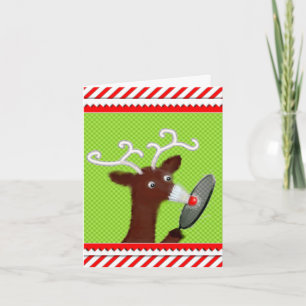 Grappig kerstfeest feestdagen kaart