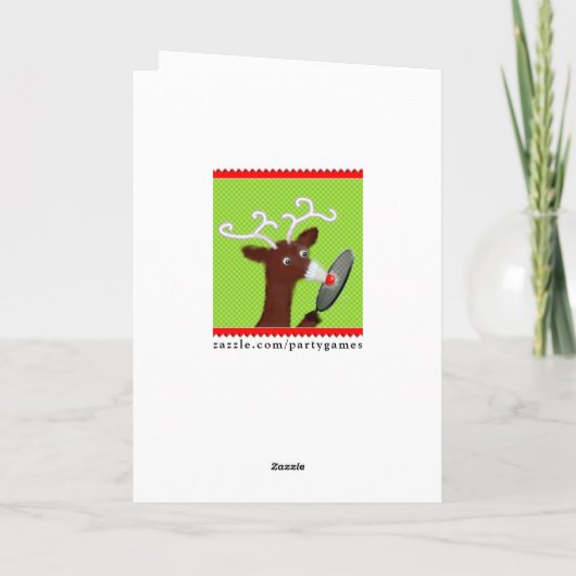 Grappig kerstfeest feestdagen kaart (Achterkant)