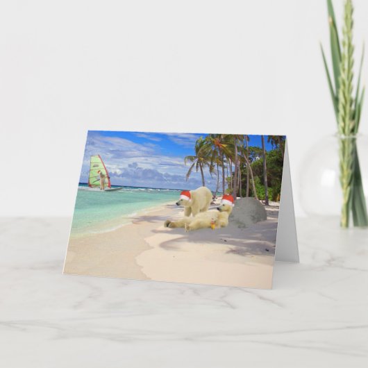 Grappig kerstfeest feestdagen kaart (Voorkant)