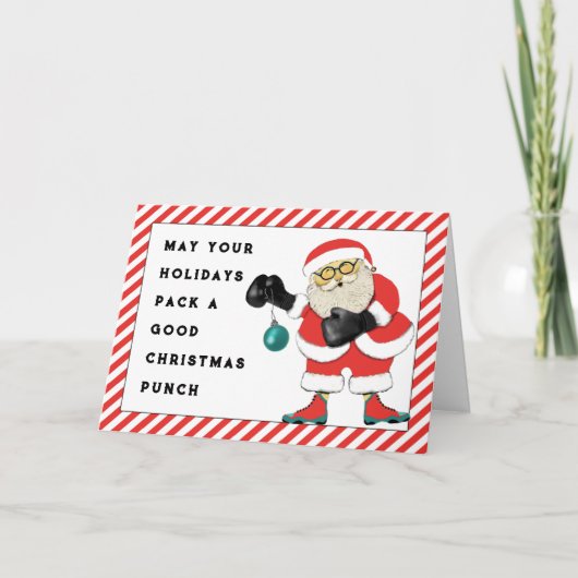 Grappig kerstfeest feestdagen kaart (Voorkant)