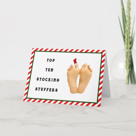 Grappig Kerstfeest Feestdagen Kaart (Voorkant)