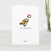 Grappig kerstfeest feestdagen kaart (Achterkant)