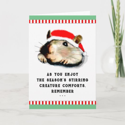 Grappig kerstfeest feestdagen kaart (Voorkant)