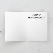 Grappig kerstfeest feestdagen kaart (Binnen)