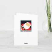 Grappig kerstfeest feestdagen kaart (Achterkant)