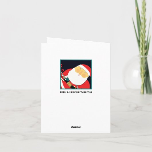 Grappig kerstfeest feestdagen kaart (Achterkant)