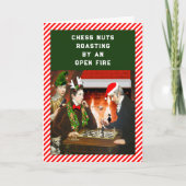 Grappig kerstfeest feestdagen kaart (Voorkant)