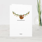 Grappig kerstfeest feestdagen kaart (Achterkant)