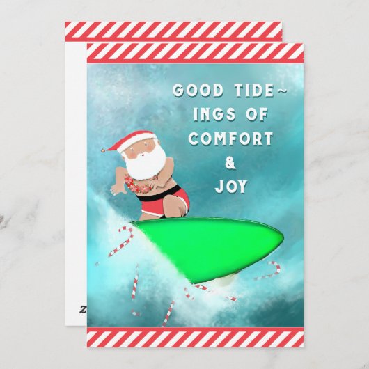 Grappig kerstfeest feestdagenkaart (Voorkant / Achterkant)