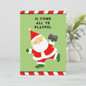 Grappig kerstfeest feestdagenkaart (Staand voorkant)