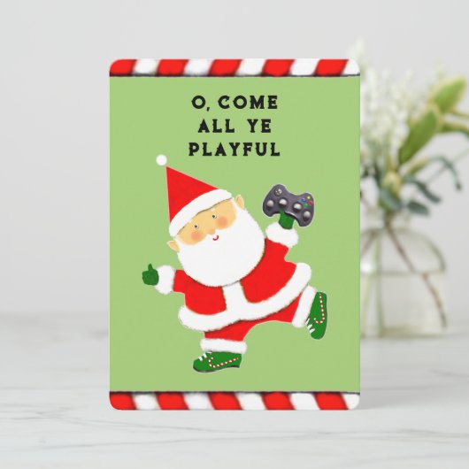 Grappig kerstfeest feestdagenkaart (Staand voorkant)