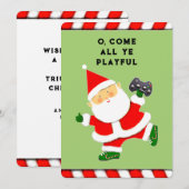 Grappig kerstfeest feestdagenkaart (Voorkant / Achterkant)