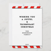 Grappig kerstfeest feestdagenkaart (Achterkant)