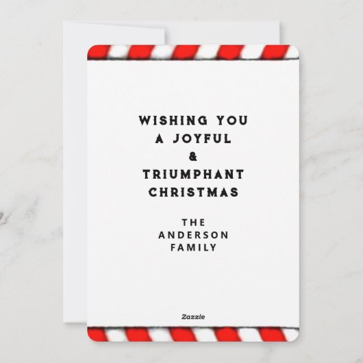 Grappig kerstfeest feestdagenkaart (Achterkant)