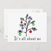 Grappig kerstfeest feestdagenkaart (Voorkant / Achterkant)