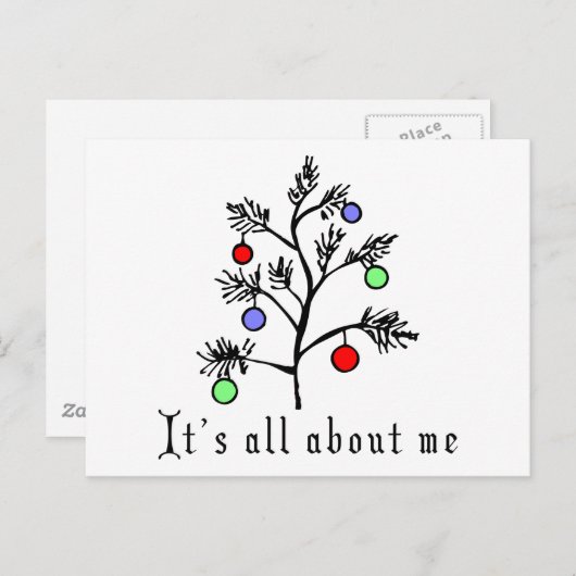 Grappig kerstfeest feestdagenkaart (Voorkant / Achterkant)