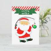 Grappig kerstfeest feestdagenkaart (Staand voorkant)