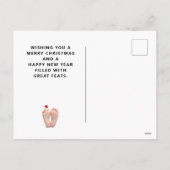 Grappig kerstfeest feestdagenkaart (Achterkant)