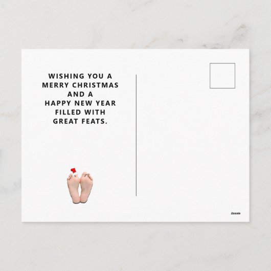 Grappig kerstfeest feestdagenkaart (Achterkant)