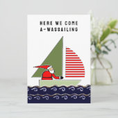 grappig kerstfeest feestdagenkaart (Staand voorkant)