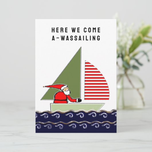 grappig kerstfeest feestdagenkaart (Staand voorkant)