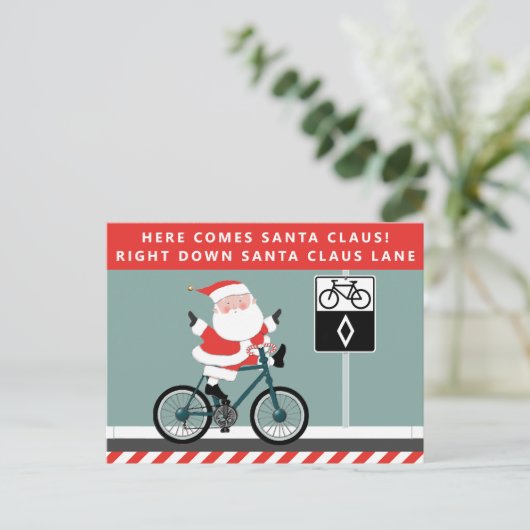 Grappig kerstfeest feestdagenkaart (Staand voorkant)