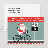 Grappig kerstfeest feestdagenkaart (Voorkant / Achterkant)