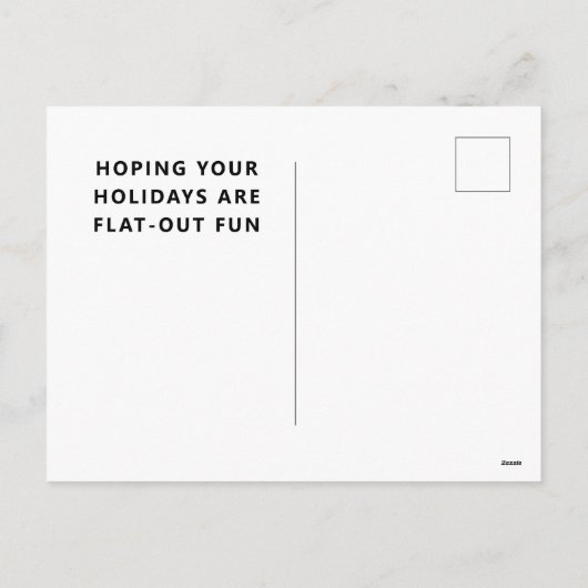 Grappig kerstfeest feestdagenkaart (Achterkant)