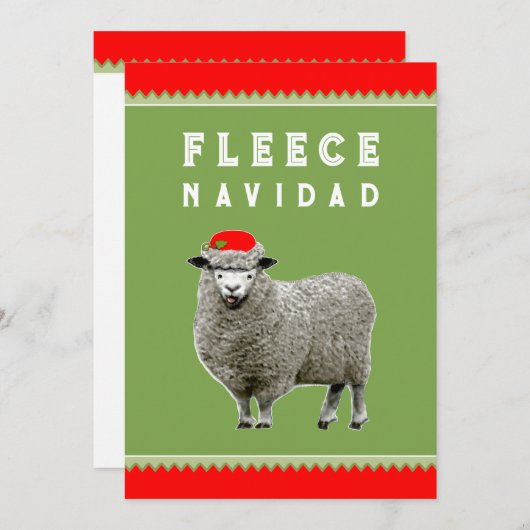 Grappig kerstfeest feestdagenkaart (Voorkant / Achterkant)